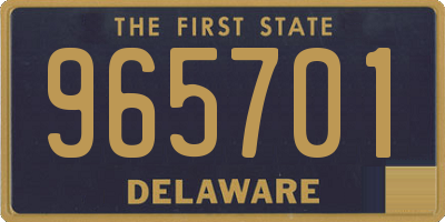 DE license plate 965701