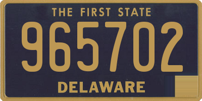 DE license plate 965702