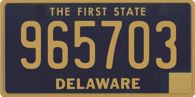 DE license plate 965703