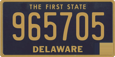 DE license plate 965705