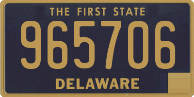 DE license plate 965706