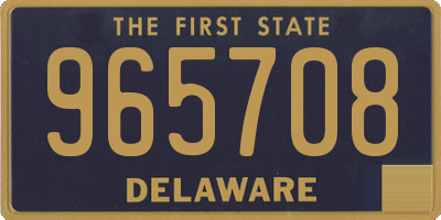 DE license plate 965708