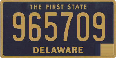 DE license plate 965709