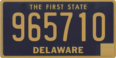 DE license plate 965710