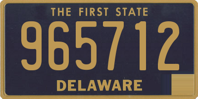 DE license plate 965712