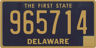 DE license plate 965714