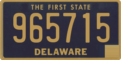 DE license plate 965715