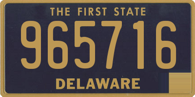 DE license plate 965716