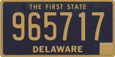 DE license plate 965717