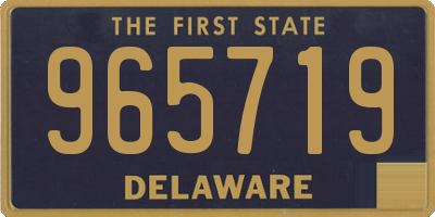 DE license plate 965719