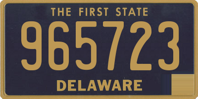 DE license plate 965723