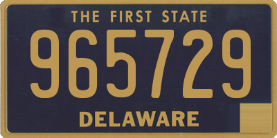 DE license plate 965729