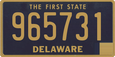 DE license plate 965731