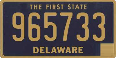 DE license plate 965733