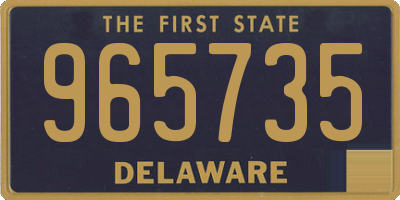 DE license plate 965735