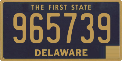 DE license plate 965739