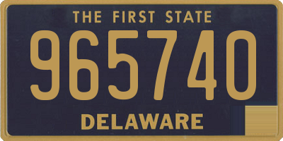 DE license plate 965740