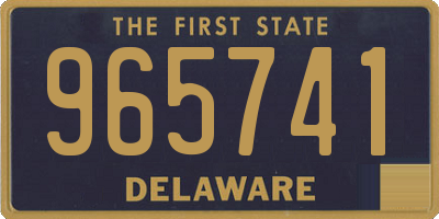 DE license plate 965741