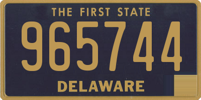 DE license plate 965744