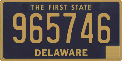 DE license plate 965746