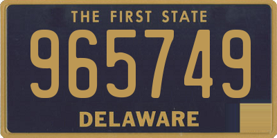 DE license plate 965749