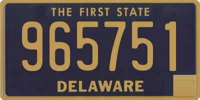 DE license plate 965751