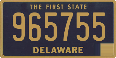 DE license plate 965755