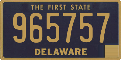 DE license plate 965757