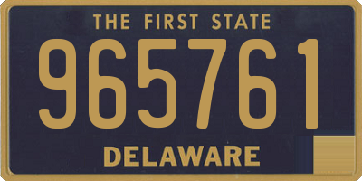 DE license plate 965761