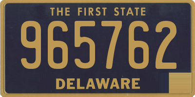 DE license plate 965762