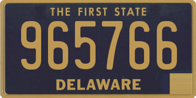 DE license plate 965766