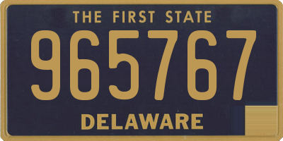 DE license plate 965767