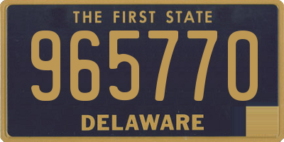 DE license plate 965770