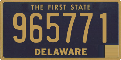 DE license plate 965771