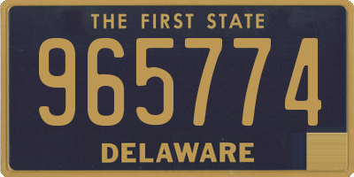 DE license plate 965774