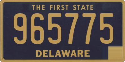 DE license plate 965775