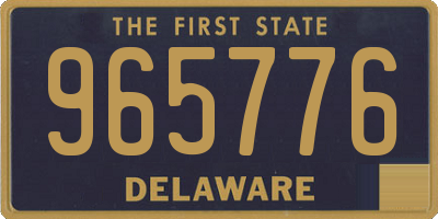 DE license plate 965776
