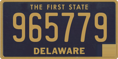 DE license plate 965779