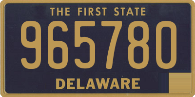 DE license plate 965780