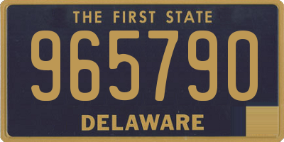 DE license plate 965790