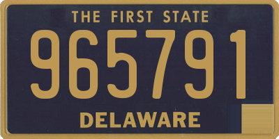 DE license plate 965791