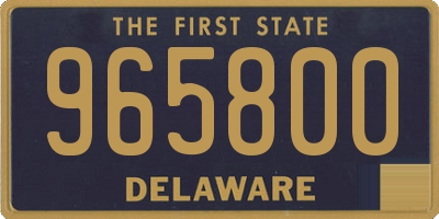 DE license plate 965800