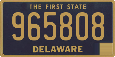 DE license plate 965808