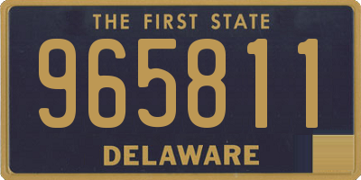 DE license plate 965811