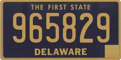 DE license plate 965829