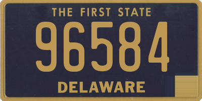 DE license plate 96584