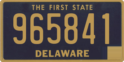 DE license plate 965841