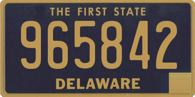 DE license plate 965842