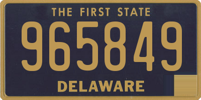 DE license plate 965849