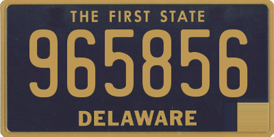 DE license plate 965856